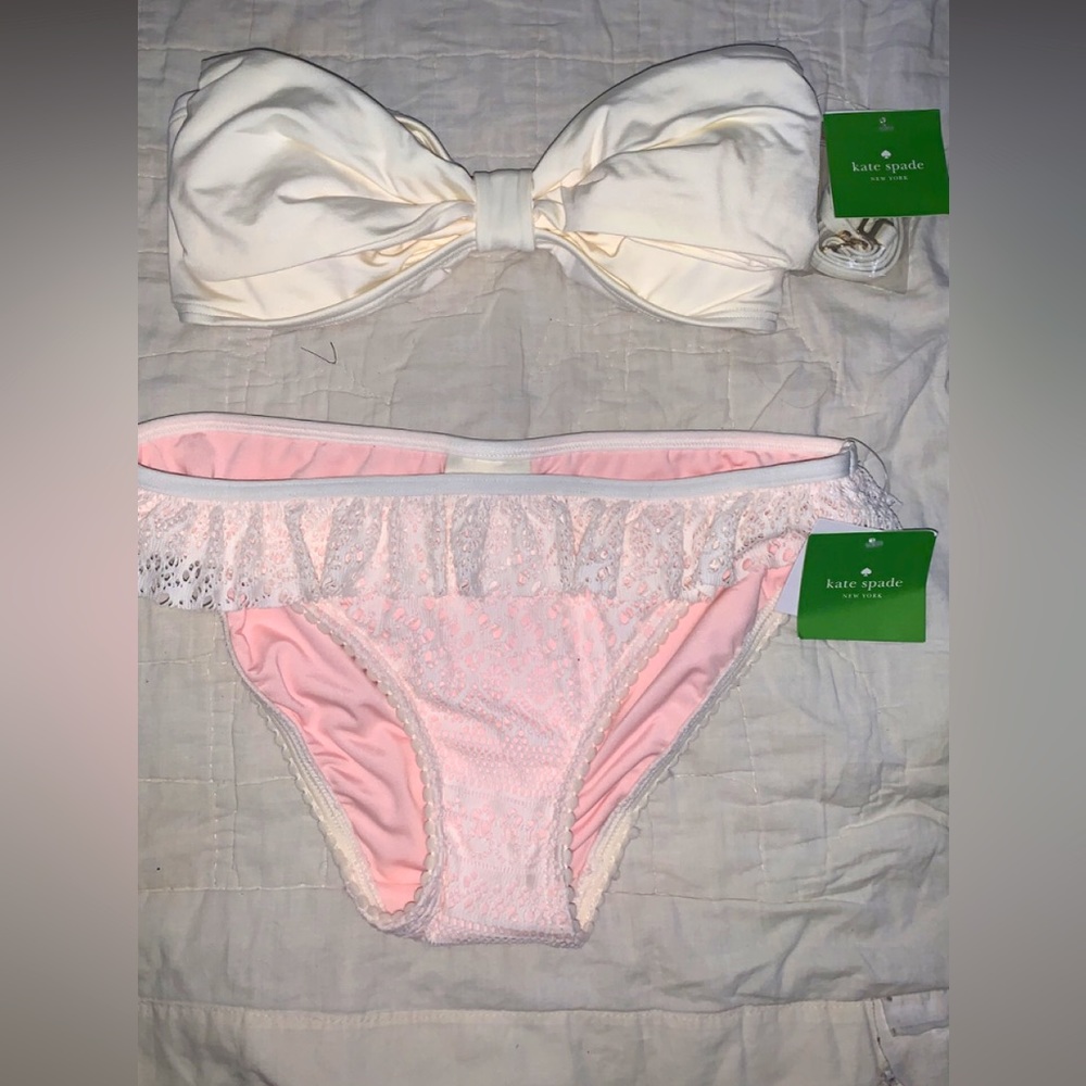 Kate Spade Bridal Bow lace bikini
